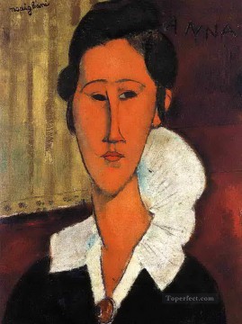 Anna Hanka Zborowska 1917 Amedeo Modigliani Pinturas al óleo